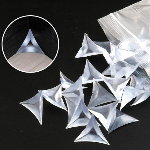 100Pcs Transparent Corner Dust Guards, Reusable Drawer Corner Sticker PVC Design Tool Sets for Home Improvement