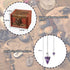 6Pcs Knana Pendulum Board for Divination - Pendulum Crystal for Dowsing, Tarot Dice Astrology Dice with Box, Wiccan