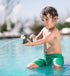 DolliBu Wolf Bath Buddy Squirter Floating Wolf Rubber Bath Toy, Fun Water Squirting Bathtime Play For Toddlers, Cute