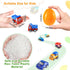 24 Packs 2.8 Duchong Prefilled Easter Eggs with Cars Toys for Easter Eggs Hunt, Plastic Eggs with Pull-Back