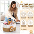 FoldTier Lion Baby Diaper Caddy Organizer Cotton Rope Nursery Storage Bin Basket Baby Shower Basket Gift Portable