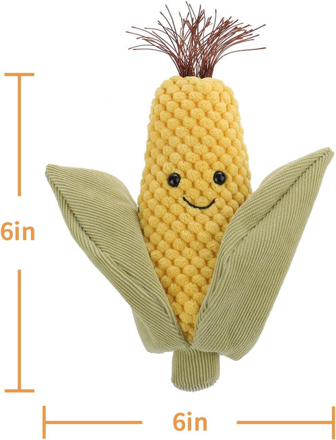 6 Inch Apricot Lamb Plush Food Toy, Soft Cuddly Fresh Corn Stuffed Animal Perfect for Child