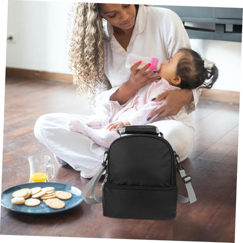 Portable Insulated Bottle Bag Strap Stylish Travel Cooler Sleeve for Breast Milk Storage Convenient for Moms The Go