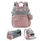 JOLLITO Baby Diaper Bag Backpack with Changing Station, Large Capacity, Stroller Straps