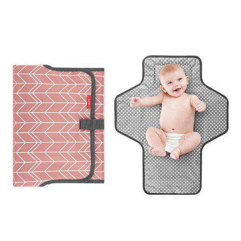 Babebay Waterproof Portable Diaper Changing Pad, Foldable Travel Changing Mat for Baby