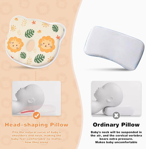 Eureka Baby Memory Foam Pillow, Skin-Friendly & Breathable, Soft & Cosy, Easy Clean & Machine Washerable, Ideal