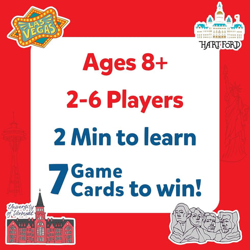 Skillmatics Card Game - Guess in 10 States of America, Educational Travel Toys for Kids, Ages 8 and Up
