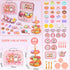 Set 3-6 Set, Lajeje Cat Tea Party for Toddlers & Little Girls Ages Pretend Play Toy & Birthday Gift, Includes Kitten