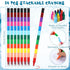 24 24 Funrous Pcs Winter Christmas Coloring Books Bulk with Stackable Crayons Glacier Polar Bear Snowman Penguin
