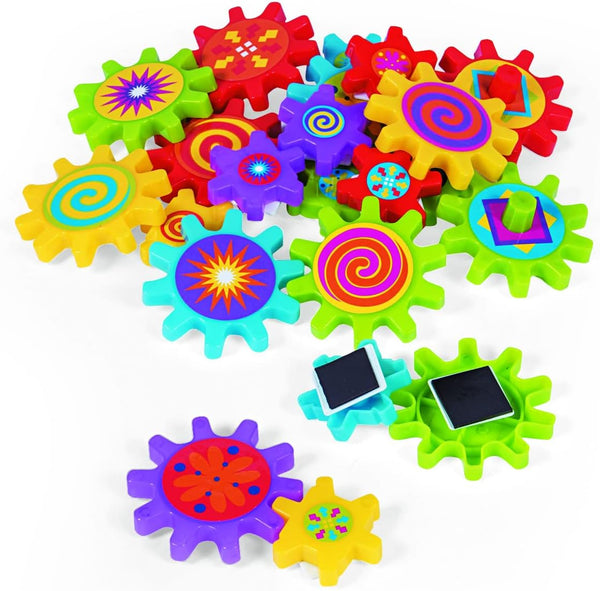Fun Express Magnetic Gear Building Toys 22 Pieces - Educational STEM Learning