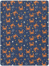 Jynexis 52x28 Crabs Stars Blue Pattern Baby Crib Sheets, Cotton Fitted Crib Sheet, Soft Breathable, Fits Standard