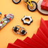 Gejoy Fidget Toy Set with Six Roller Chain Fidget and Key Flippy Chain Stress Reducers for Autism Relief