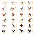 Realistic Bird Figurines, 24pcs Eagle, Parrot, Robin, Owl Toys, Educational Dollhouse Accessories, Birthday Cake Topper
