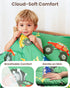 Set, 4-Piece Set TinyPalsa Toddler Bedding Green Monster Truck Comforter for Girls and Boys, Breathable Crib Bedding