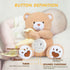 BEREST Baby Sleep Soother Bear, Mom's Heartbeat & Lullabies White Noise Machine, Nursery Decor Night Light Projector
