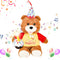 Singing Dancing Birthday Teddy Bear with Light Up Candle Playing Happy Birthday