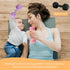 Silicone Baby Dumbbell Toy, Weight Rattle Sensory Teether for Babies, Great Gift for Boys or Girls (Mint)