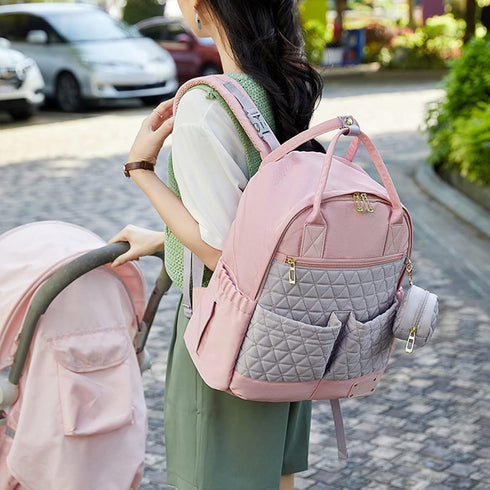 SONARIN Backpack,Large Mommy Multifunctional Lightweight Diaper Bag Capacity Travel Nappy Changing Bag Bag
