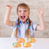 4 PCS Colorful Dumpling Stress Balls, Fidget Sensory Toy for Stress Relief, Squeeze Dough Ball Hand Toy