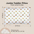 14X20 Set KeaBabies Toddler Pillow with Pillowcase, Jumbo - Soft Organic Cotton Toddler Pillows for Sleeping - Machine