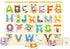 Wooden Peg Puzzle for Toddlers, Alphabet Learning Toys, Chunky ABC Shape Puzzles for Kids, Preschool Knob Puzzle