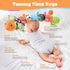 Baby Toys Musical Caterpillar Interactive Multicolored Infant Toy Crinkle Rattle Soft with Ring Bell Stuffed Cuddly