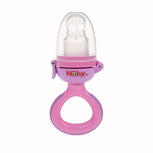 Nuby Twist N' Feed Infant First Foods Feeder with Hygienic Cover, 10M+, Colors May Vary