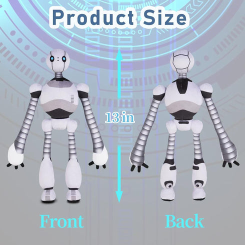 Generic 13 Inch Adjustable Plush Robot Toy, Funny Stuffed Animal Gifts for Girls & Boys