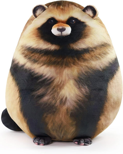 Cute Raccoon Plush Pillow,Soft & Comfortable Raccoon Stuffed Animal Toy, Huggable Plushie