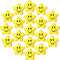 20 Pieces Star Smile Face Stress Balls, Mini Foam Smile Ball Stress Relief Toy for Kids