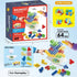 64 22 6-12 Pcs Stacking Tower Game with Cards, Giant Tumble Balance Game for Kids, Family Games for Kids and Adults
