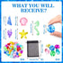 60pcs Set Diving Gems Pool Toys, Colorful Acrylic Diamond Pirate Treasure and Mermaid Pool Play with Mesh Bag