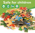 Wooden Puzzles Dinosaur Toys for Kids Ages 3-5 - Set of 4 Packs with 20-Piece Wood Jigsaw Puzzles