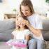 Rooftop Romance 3D Puzzle Dollhouse for Girls, Easy to Assemble Miniature Doll House Building Kit with LED Light
