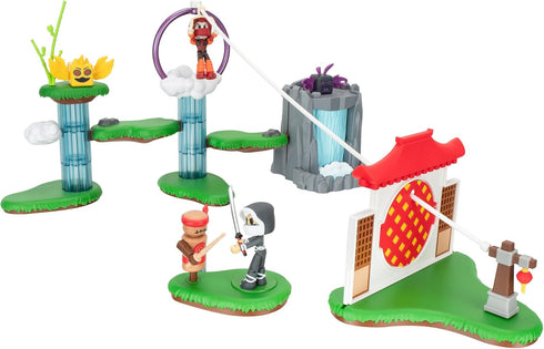 Ninja Legends Valley Playset - Action-Packed Playset with Five Interactive Zones, Two Figures, Accessories, Virtual
