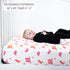 100% 28 52 1 Pack LollyBanks Fitted Crib Sheets for Girls, Soft Cotton Western Baby Girl Sheet, Fits Standard Size