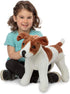 Melissa & Doug Giant Jack Russell Terrier Stuffed Animal Dog, Over 12 Inches Tall