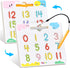 JoyCat Double-Sided Magnetic Number Tracing Board - 2-in-1 Numbers 1-20 Writing Toys