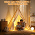 60 38 Teepee Tent for Kids with BBQ Pretend Play Toys, Spacious Kids Play Tent Indoor & Outdoor, Foldable Playhouse