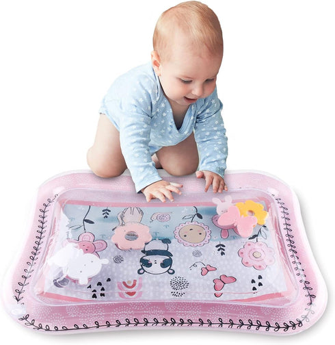 The Peanutshell Tummy Time Water Play Mat for Babies, Inflatable Sensory Developmental Toy for Newborns