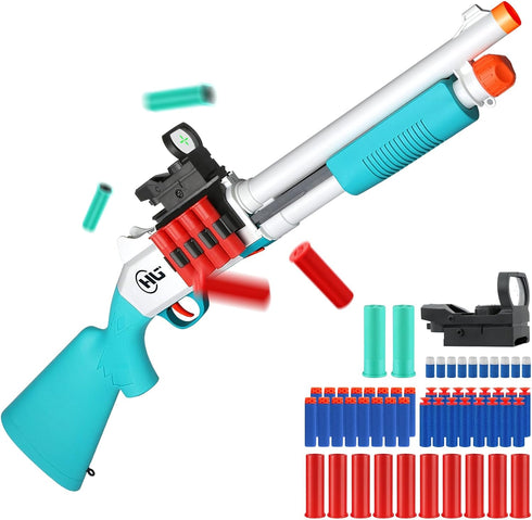 Toy Gun Models Foam Blasters (33-Inch) Jumping Shell Design [with10 Shell 40