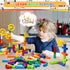 STEM Building Toy for Toddlers, Tube Pipe Educational Blocks Toy with Storage Box for Ages 3+