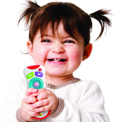 Baby Remote Control Toy for 3 Months & Up - Light Up Toy with Fun Sounds & Music - Perfect Baby Gift