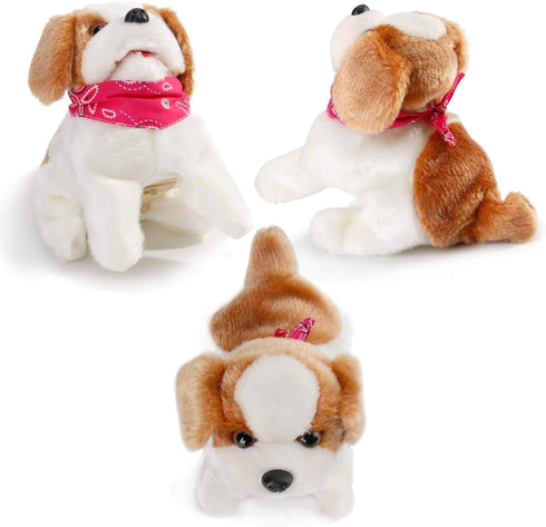 Liberty Imports Flip Over Puppy - Battery Operated Mechanical Jumping Dog Toy that Somersaults, Walks, Sits, Barks