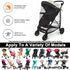 MARLIFER 97% Stroller Sun Shade - Universal Stroller Sun Shade for Travel Strollers, Jogging Strollers; Baby