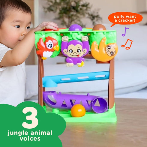 Move2Play, 30+ Jungle-Jammin 30+ 1+ 6-24 Songs & Phrases | Fin-Tastic Songs & Phrases | Baby & Toddler Musical Toy |