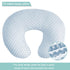 OWLOWLA Nursing Pillow Cover, Breastfeeding Pillow Slipcover Fits Nursing Pillow for Baby Boy Girl(Baby Blue)