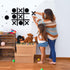 Magnetic Tic Tac Toe Wall-Mount Game, Modern Game Room Decor for Kids & Adults, Best Gift