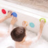 7-Pack Innobaby Bathin' Smart Rainbow Spots Silicone Bath Scrub for Kids and Toddlers, Value.