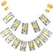 Money Dollar Bill Signs Theme Paper Happy Birthday Banner, Bill Pennant Banner Party Decorations
